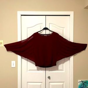 Burgundy top